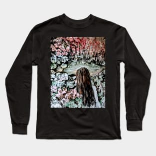 Girl by the Pond - color choice 2 Long Sleeve T-Shirt